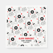 Geboren zur Rock Star Baby Dusche