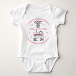 Geborene Babydetails Rosa Koala Baby Strampler