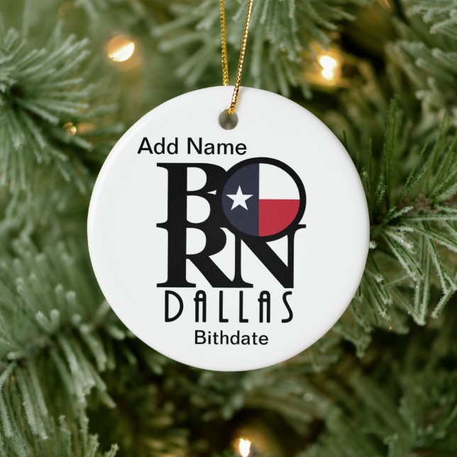 GEBORENE Dallas Texas Custom Ornament (Baum)