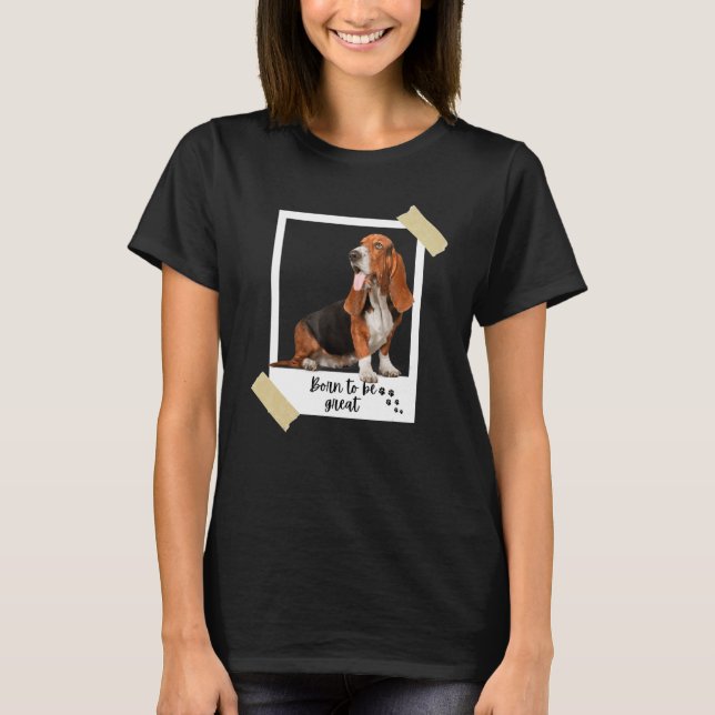 Geborene diesen großen Niedlichen Beagle Hund und  T-Shirt (Vorderseite)