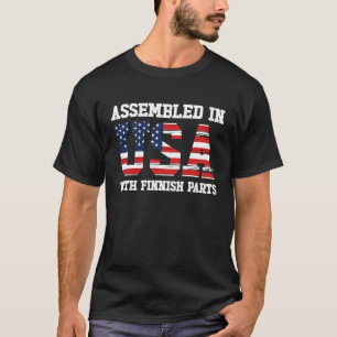 Geborene finnische Staatsbürgerschaft USA 1 T-Shirt