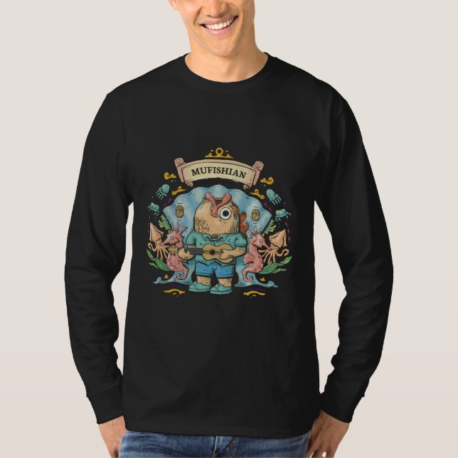 Geborene Fischerei T-Shirt (Vorderseite)