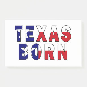Geborene Flagge von Texas Post-it Klebezettel