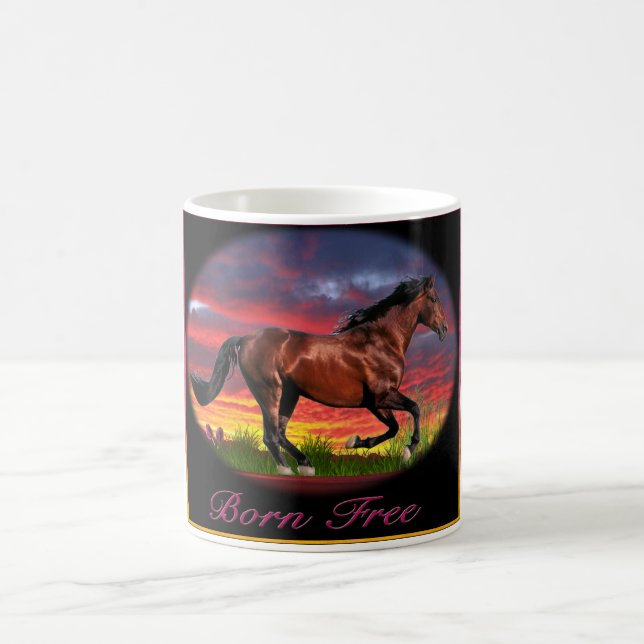 Geborene Gratiskunst Tasse (Mittel)