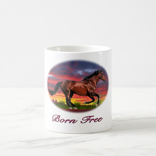 Geborene Gratiskunst Tasse (Mittel)