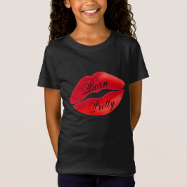 Geborene Hübsche Lip Niedliche Girl Happy Makeup K T-Shirt