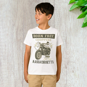 Geborene kostenlose Chopper Massachusetts Boys T-Shirt