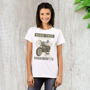 Geborene kostenlose Chopper Massachusetts T-Shirt