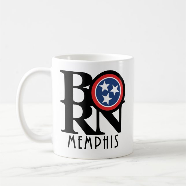 GEBORENE Memphis 11oz Kaffeetasse (Links)