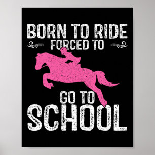 Geborene Pferdereiten - Reiten zurück zum SC Poster