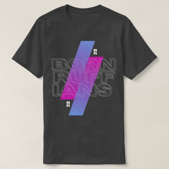 Geborene Ruffian Geometric Illustration T-Shirt (Design vorne)