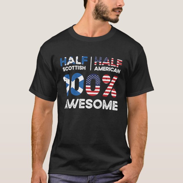 Geborene schottische Staatsbürgerschaft USA T-Shirt (Vorderseite)