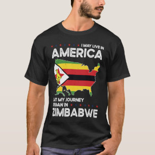 Geborene simbabwische Staatsbürgerschaft USA T-Shirt