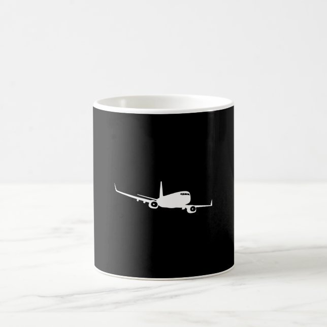 Geborene to Fly Airplane Pilot Geschenk Idee Kaffeetasse (Mittel)