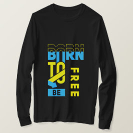 Geborene Typografie T-Shirt