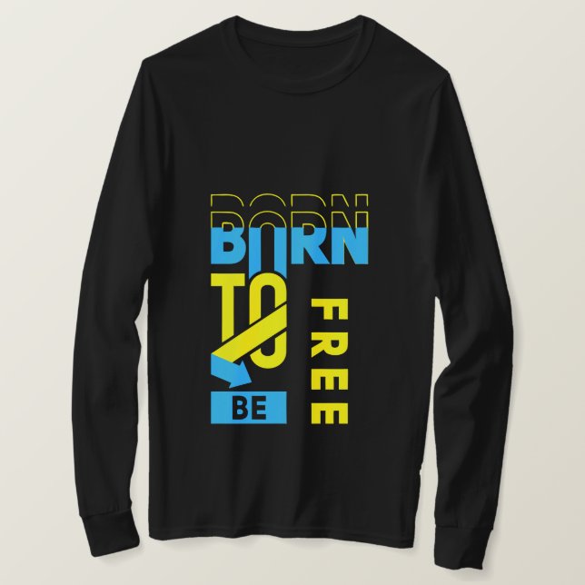 Geborene Typografie T-Shirt (Design vorne)