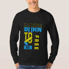 Geborene Typografie T-Shirt