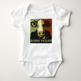 Geborene Vegane Camouflage Pop Art Cow Baby Jumper Strampler