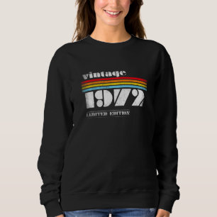 Geborene Vintage Klassik 1972 50. Geburtstag Sweatshirt