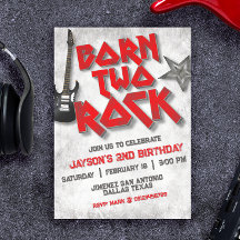 Geborene Zwei Rock - 2. Geburtstag