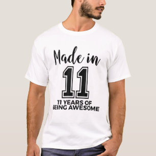Geborenen 2011 11. Geburtstagskameraden 11 Jahre b T-Shirt