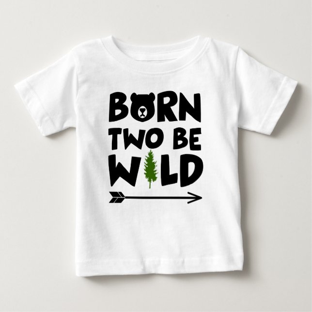 Geborenen zwei frei baby t-shirt (Vorderseite)