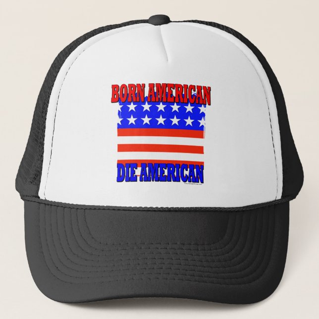 Geborener Amerikaner Truckerkappe (Vorderseite)