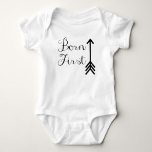Geborener erster Doppelbodysuit Baby Strampler