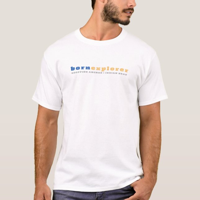 Geborener Explorer - Anker löschen T-Shirt (Vorderseite)