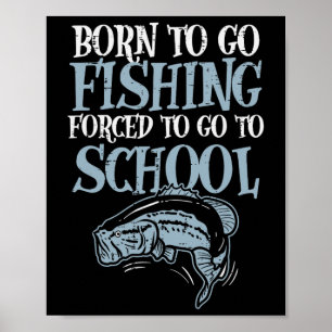 Geborener Fischfang zum Fischfang in der Schule Poster