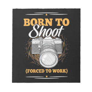 Geborener Fotograf Notizblock