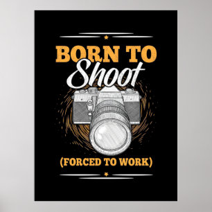 Geborener Fotograf Poster