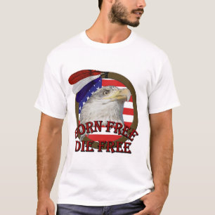 Geborener freier amerikanischer Adler-T - Shirt