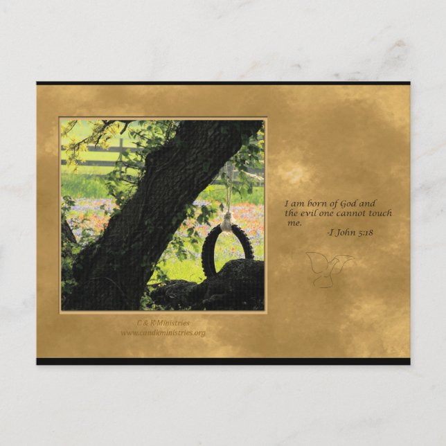 Geborener Gottesdienst Postkarte (Vorderseite)