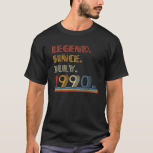 Geborener Juli 1990 Legende seit Juli 1990 31 Jahr T-Shirt