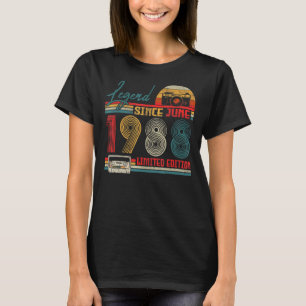 Geborener Juni 1988 Legend Seit Juni 1988 34 Jahre T-Shirt