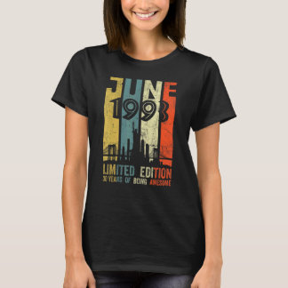 Geborener Juni 1993 30. T-Shirt