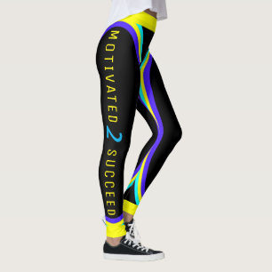 Geborener Krieger, zum Erfolg motiviert (Ihr Name) Leggings