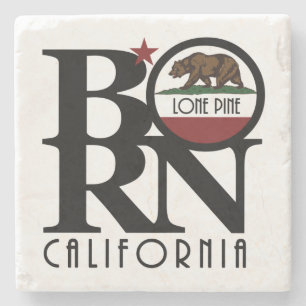 GEBORENER Lone Pine California Steinuntersetzer