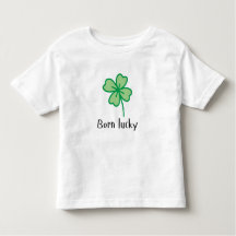 Geborener Lucky-Kleinkind-T - Shirt