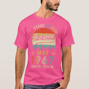 Geborener Mai 1967 55. Geburtstag 1967 55 Jahre T-Shirt