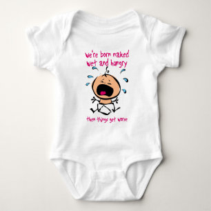 Geborener Nasser Hungriger Baby-Schlafoverall Baby Strampler