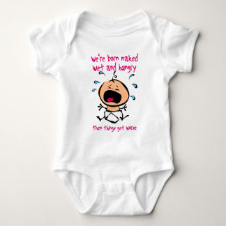 Geborener Nasser Hungriger Baby-Schlafoverall Baby Strampler