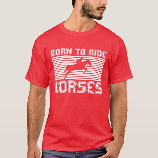 geborener Pferdejunge T-Shirt (Vorderseite)