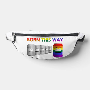 Geborener Regenbogenstreifen für LGBT Bauchtasche