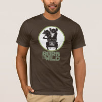 Geborener (sein) wilder Felsen-Hyänen-T - Shirt