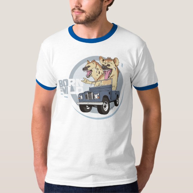 Geborener (sein) wilder Rock-and-Rollhyänen-T - T-Shirt (Vorderseite)