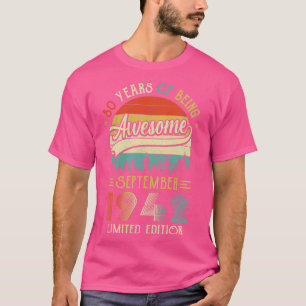 Geborener September 1942 80. Geburtstag 1942 80 T-Shirt