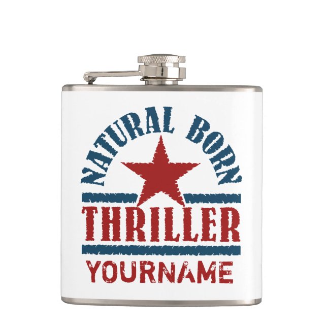 Geborener Thrillerkolben Flachmann (Vorderseite)