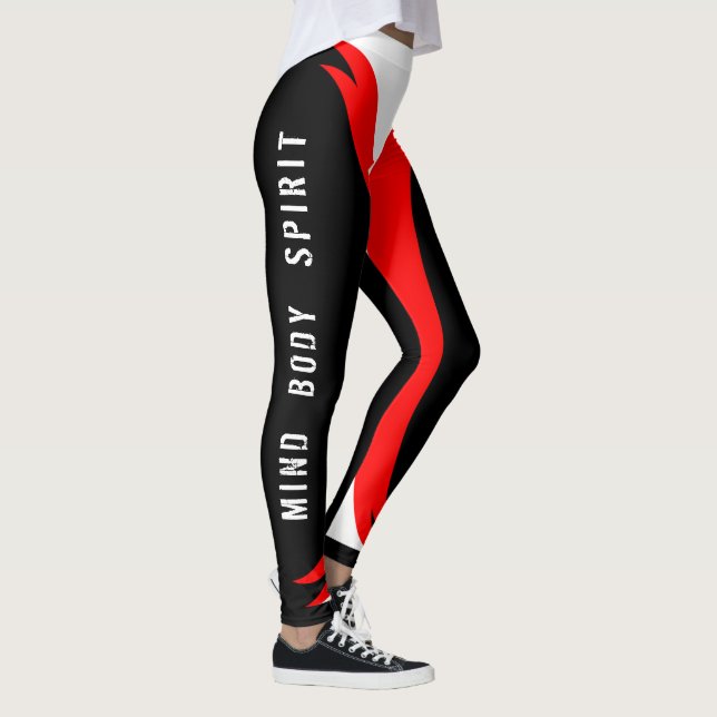 Geborener Warrior Gedankenkörpergeist Fügen Sie Ih Leggings (Rechts)